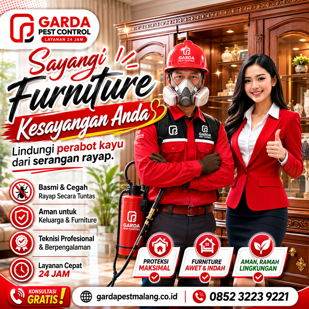 Jasa Anti Rayap di Jabung Malang