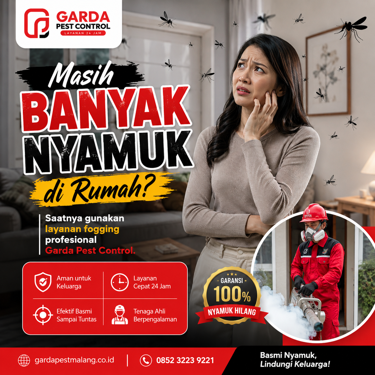 Jasa Pest Control Nyamuk Profesional Malang: Lindungi Keluarga dari Ancaman Serius
