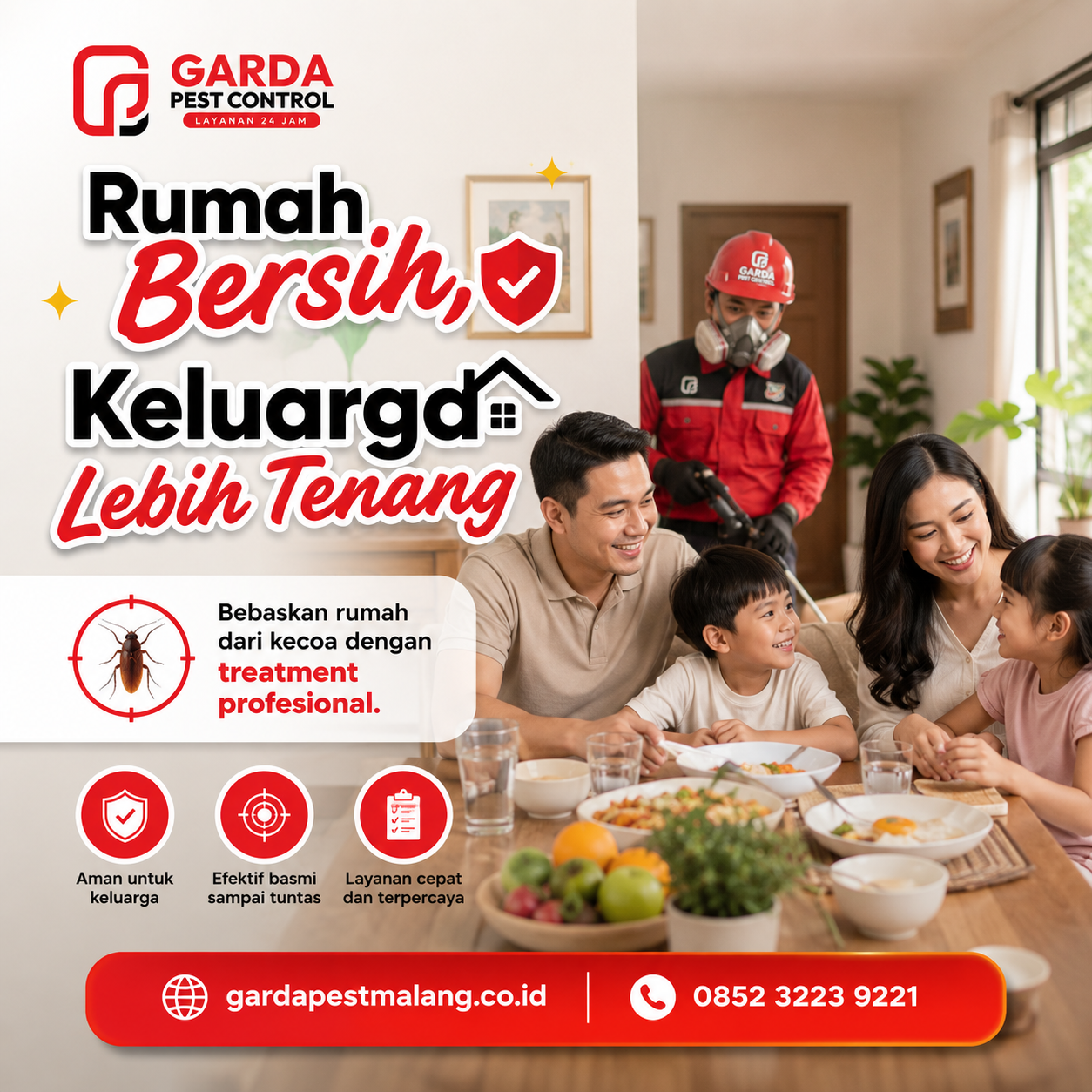 Jasa Pembasmi Kecoa di Malang: Tuntas Bergaransi