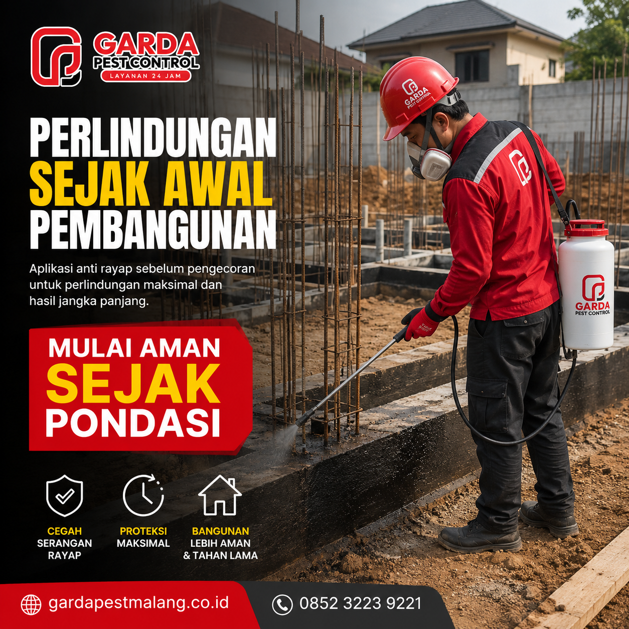 jasa anti rayap per meter di malang dan Rincian Tarif Lengkap