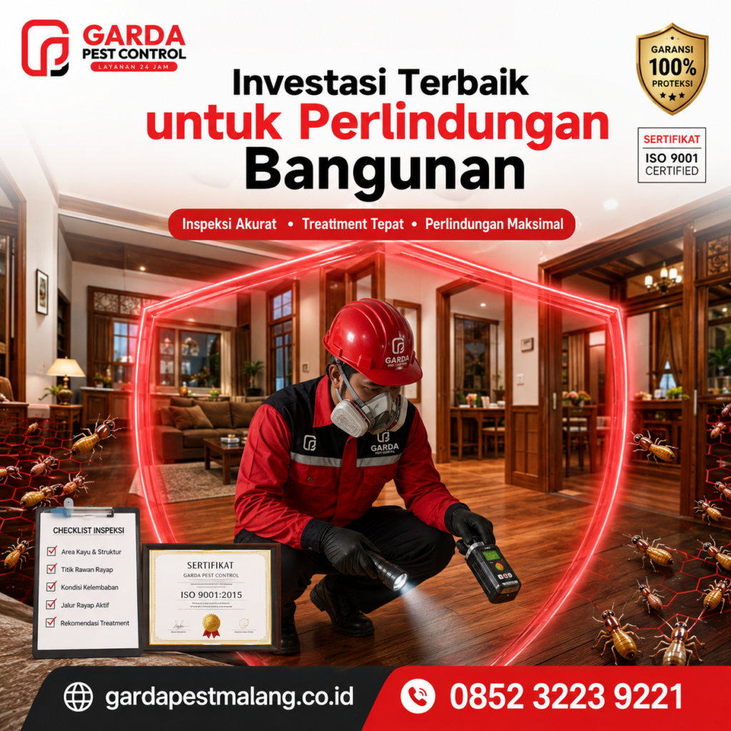 Jasa Anti Rayap di Malang Bergaransi Resmi Layanan Pembasmi Tuntas