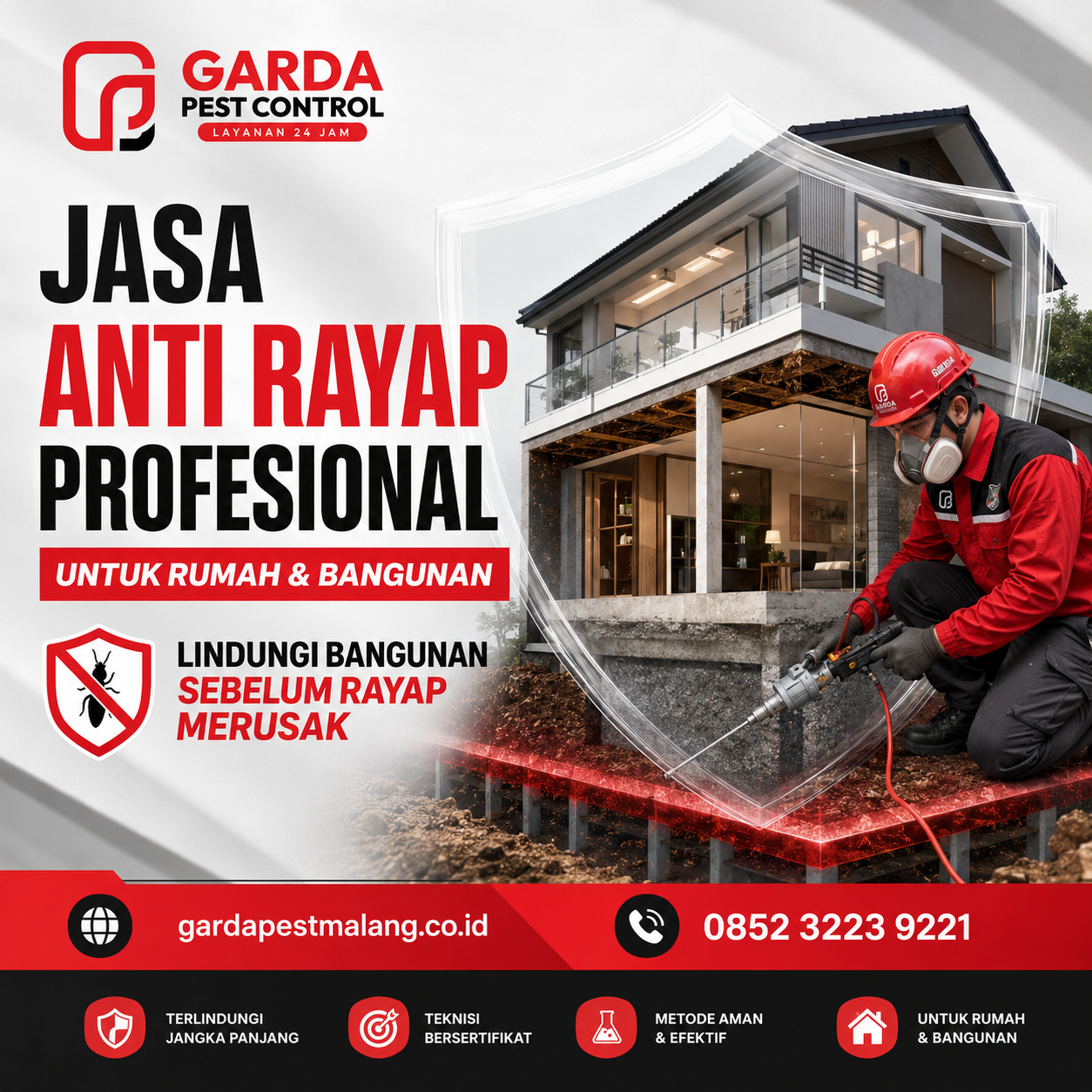 Jasa Anti Rayap di Malang Bergaransi Resmi Layanan Pembasmi Tuntas