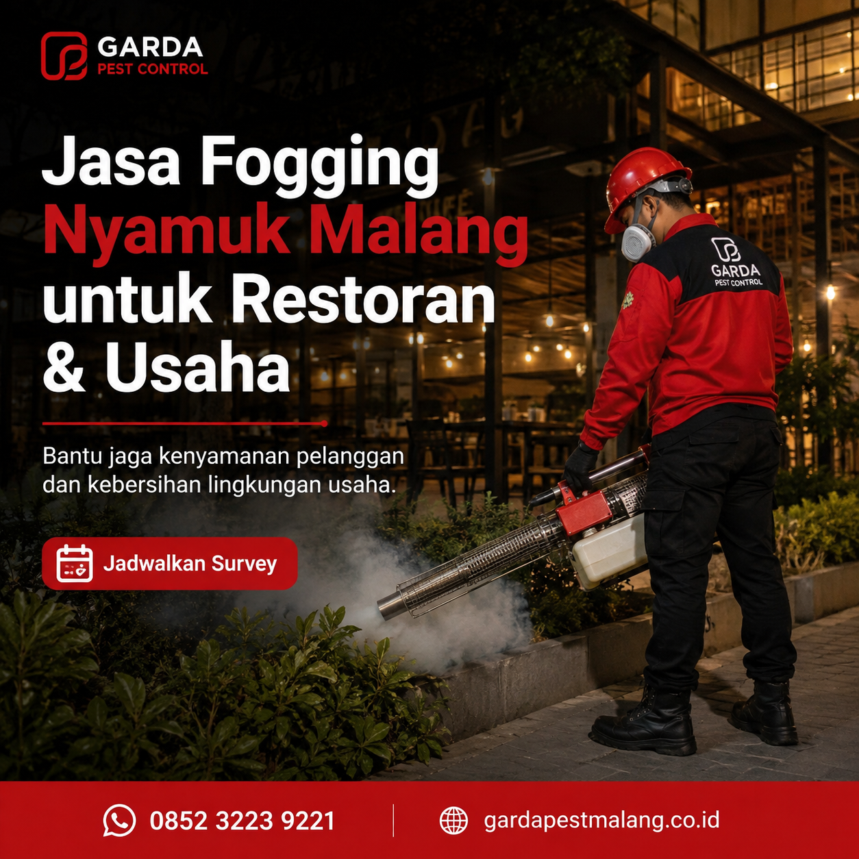 Jasa Fogging Nyamuk untuk Cafe Hotel dan Restoran Malang