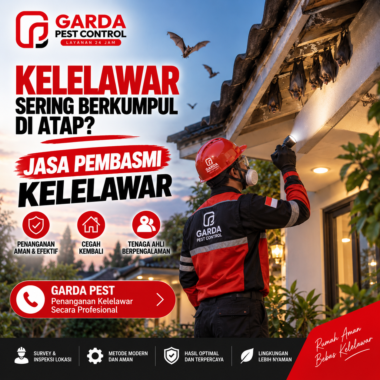 Jasa Pembasmi Kelelawar di Malang: Handal