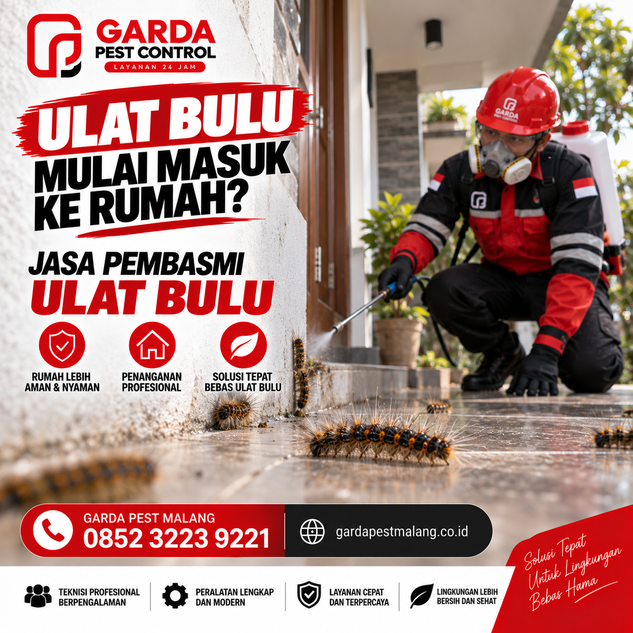 Jasa Pembasmi Ulat Bulu di Malang: Garansi 14 Hari