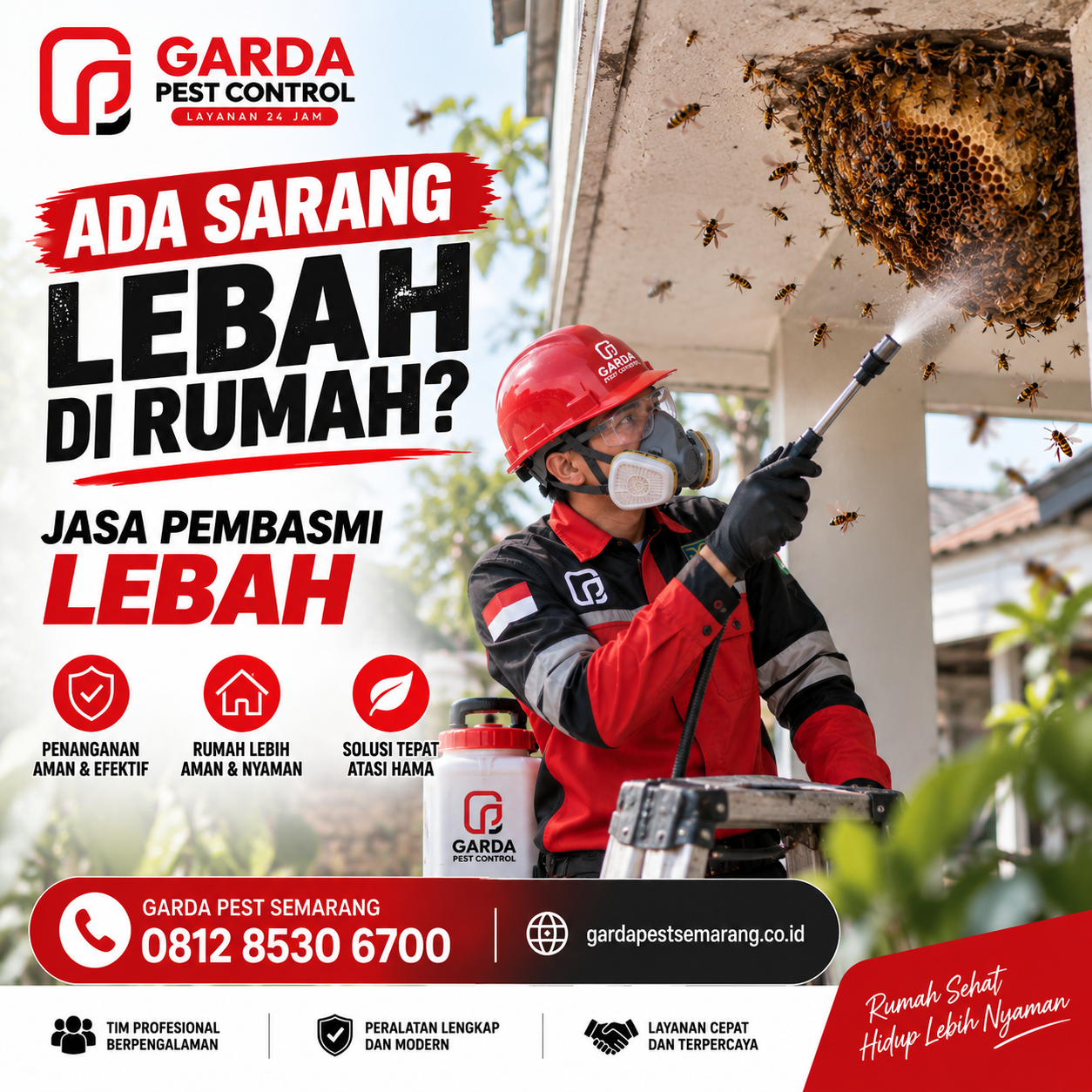 Jasa Pembasmi Lebah di Malang: Penanganan Evakuasi 24 H