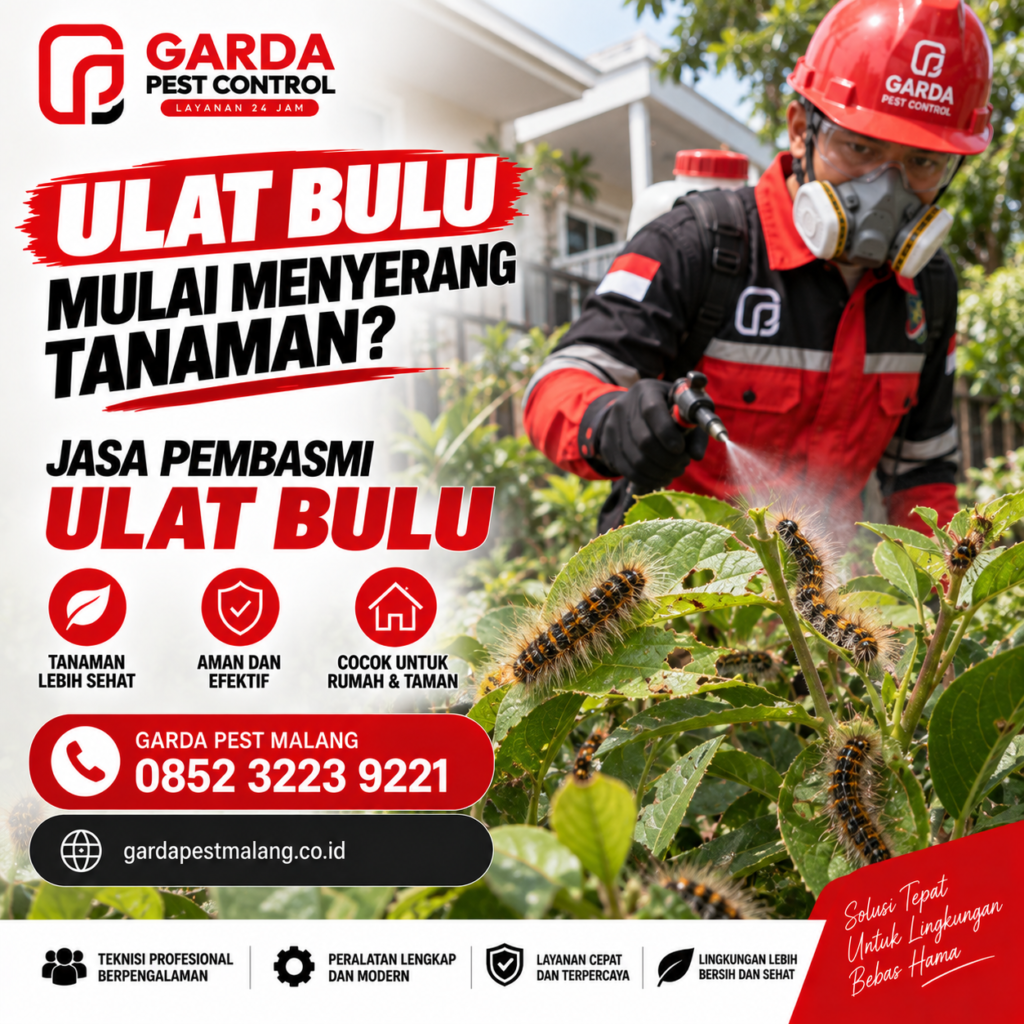 Jasa Pembasmi Ulat Bulu di Malang